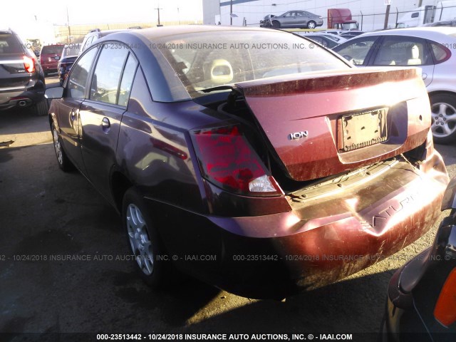 1G8AJ52F43Z104260 - 2003 SATURN ION LEVEL 2 勃艮第红 照片 3