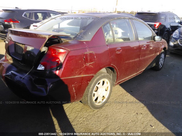 1G8AJ52F43Z104260 - 2003 SATURN ION LEVEL 2 勃艮第红 照片 4
