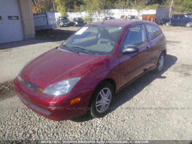 3FAFP31Z13R188557 - 2003 FORD FOCUS ZX3 RED photo 2