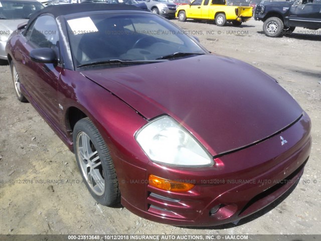 4A3AE75H14E029820 - 2004 MITSUBISHI ECLIPSE SPYDER GTS BURGUNDY photo 6