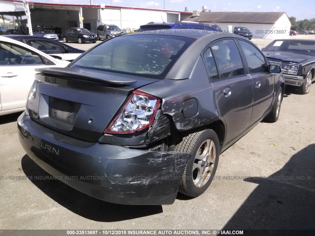 1G8AL54F24Z199913 - 2004 SATURN ION LEVEL 3 GRAY photo 4