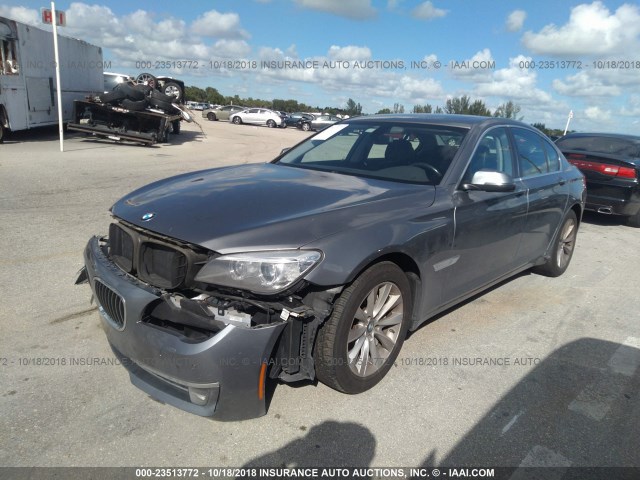 WBAYA6C50DD143567 - 2013 BMW 740 I GRAY photo 2