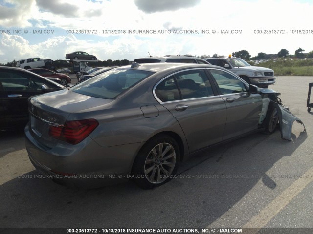 WBAYA6C50DD143567 - 2013 BMW 740 I GRAY photo 4