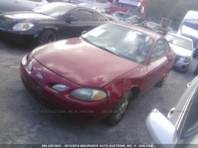 3FAKP1133WR272639 - 1998 FORD ESCORT ZX2/SPORT RED photo 2