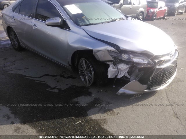4T1BF1FKXGU217365 - 2016 TOYOTA CAMRY LE/XLE/SE/XSE SILVER photo 6