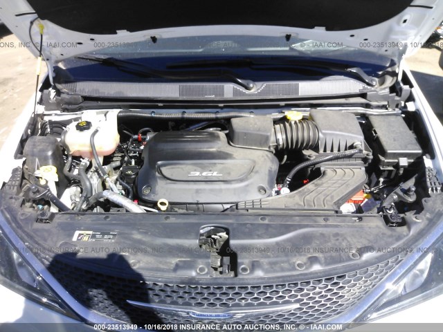 2C4RC1BG4JR269379 - 2018 CHRYSLER PACIFICA TOURING L თეთრი ფოტო 10