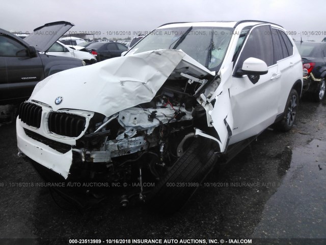 5UXKR0C56F0K69665 - 2015 BMW X5 XDRIVE35I WHITE photo 2