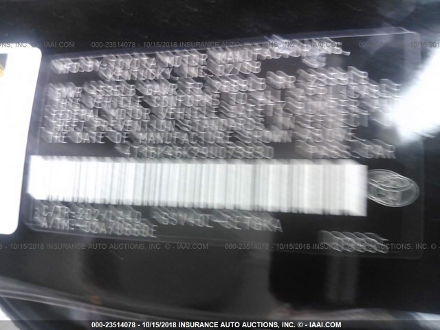 4T1BK46K29U073830 - 2009 TOYOTA CAMRY SE/LE/XLE 黑色 照片 9