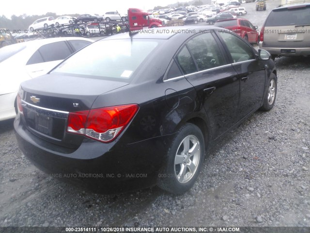 1G1PG5S96B7170417 - 2011 CHEVROLET CRUZE LT BLACK photo 4