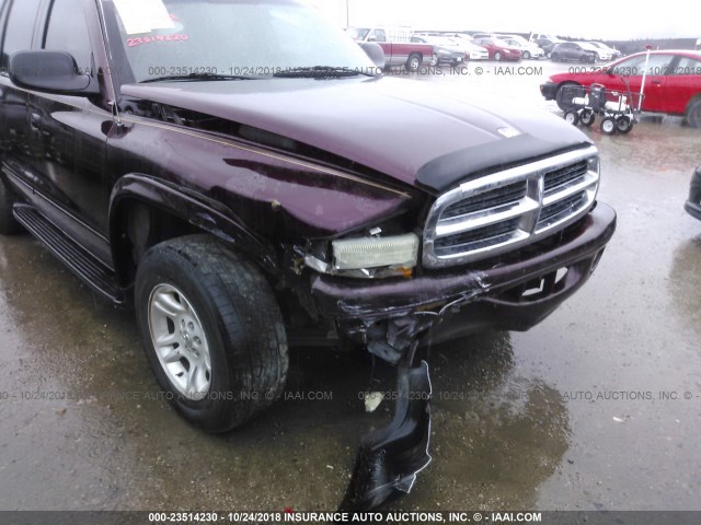 1D4HS58N13F586173 - 2003 DODGE DURANGO SLT PLUS BURGUNDY photo 6