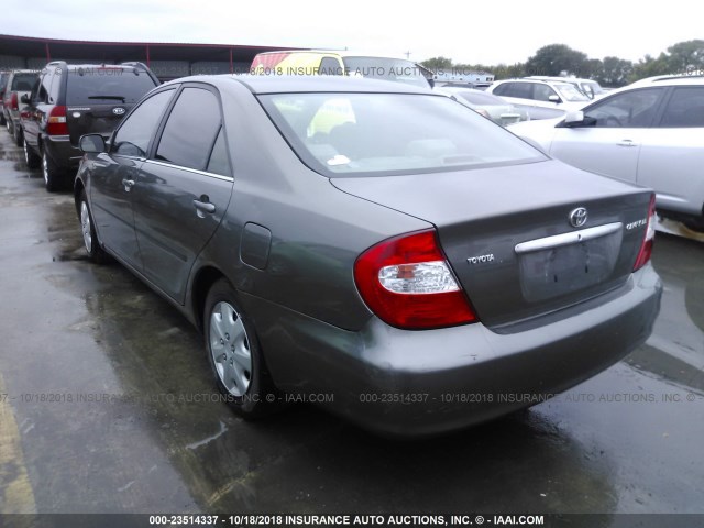 4T1BE32K63U712628 - 2003 TOYOTA CAMRY LE/XLE/SE GRAY photo 3
