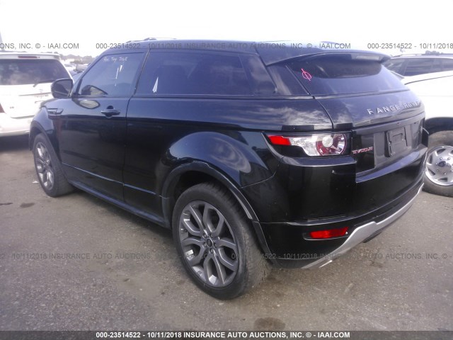 SALVT1BG0DH710285 - 2013 LAND ROVER RANGE ROVER EVOQUE DYNAMIC PREMIUM BLACK photo 3