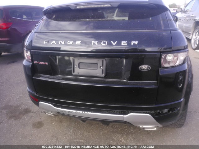 SALVT1BG0DH710285 - 2013 LAND ROVER RANGE ROVER EVOQUE DYNAMIC PREMIUM BLACK photo 6