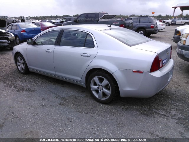 1G1ZD5EB0AF325905 - 2010 CHEVROLET MALIBU 2LT SILVER photo 3