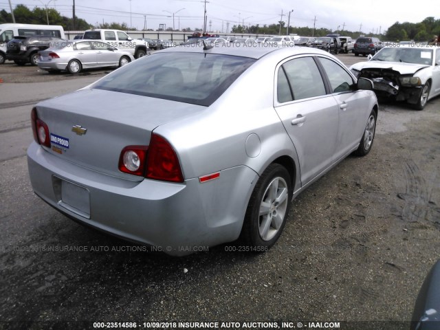 1G1ZD5EB0AF325905 - 2010 CHEVROLET MALIBU 2LT SILVER photo 4