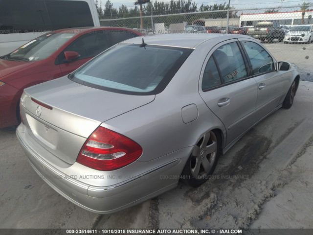 WDBUF70J65A702678 - 2005 MERCEDES-BENZ E 500 SILVER photo 4