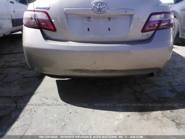 4T1BE46K47U565053 - 2007 TOYOTA CAMRY NEW GENERAT CE/LE/XLE/SE GOLD photo 6