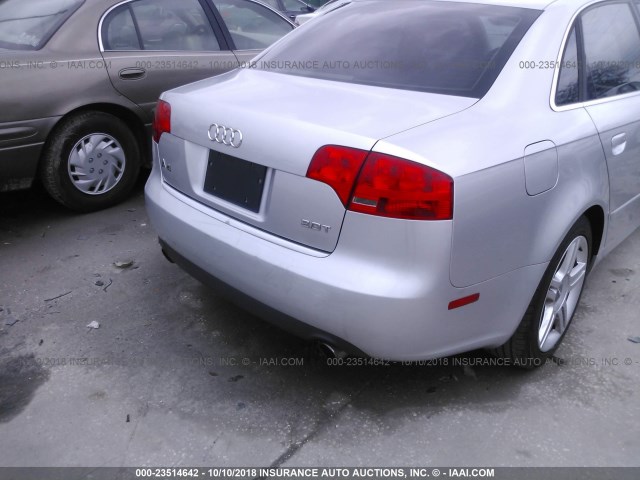 WAUAF78E07A275252 - 2007 AUDI A4 2/TURBO GRAY photo 6