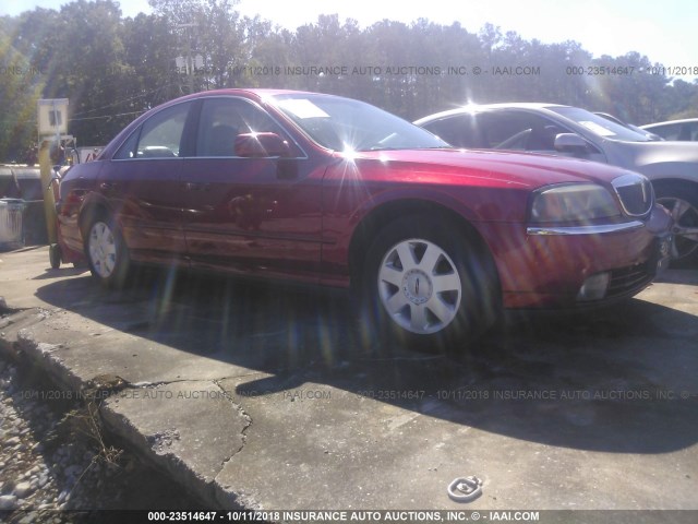 1LNHM86S15Y614607 - 2005 LINCOLN LS RED photo 1
