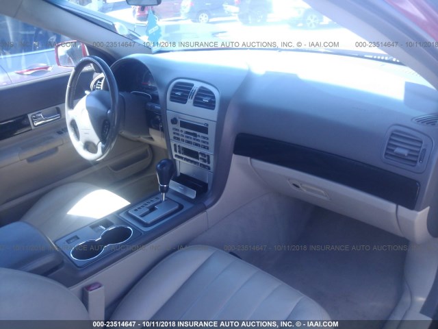 1LNHM86S15Y614607 - 2005 LINCOLN LS RED photo 5