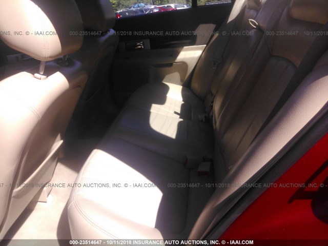 1LNHM86S15Y614607 - 2005 LINCOLN LS RED photo 8