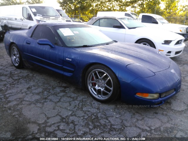 1G1YY12S135107221 - 2003 CHEVROLET CORVETTE Z06 BLUE photo 1