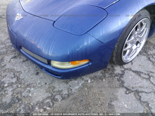 1G1YY12S135107221 - 2003 CHEVROLET CORVETTE Z06 BLUE photo 6