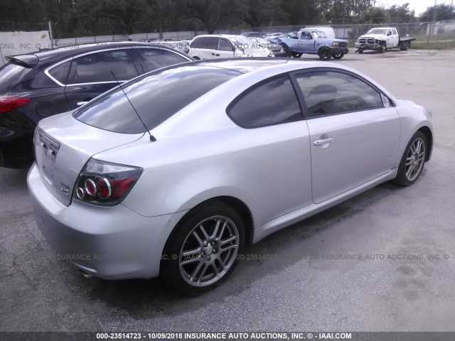 JTKDE3B76A0321453 - 2010 TOYOTA SCION TC 银色 照片 4