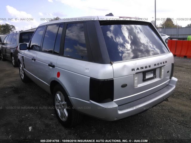 SALME11445A195010 - 2005 LAND ROVER RANGE ROVER HSE SILVER photo 3