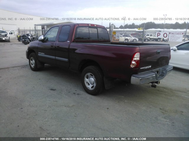 5TBRU34156S478137 - 2006 TOYOTA TUNDRA ACCESS CAB SR5 MAROON photo 3