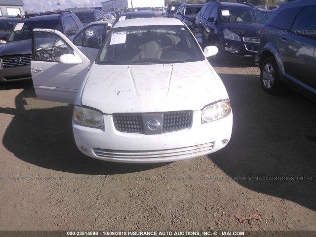 3N1CB51D26L485312 - 2006 NISSAN SENTRA 1.8/1.8S WHITE photo 6