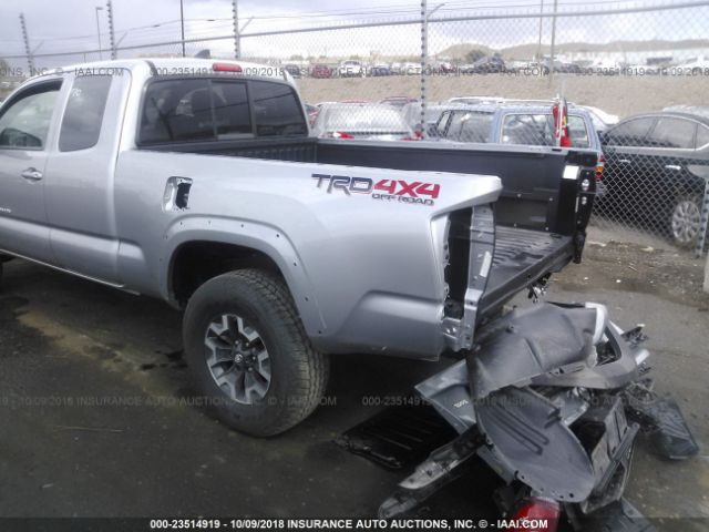 5TFSZ5AN1JX144221 - 2018 TOYOTA TACOMA ACCESS CAB/SR5/TRD SPT/OR SILVER photo 6