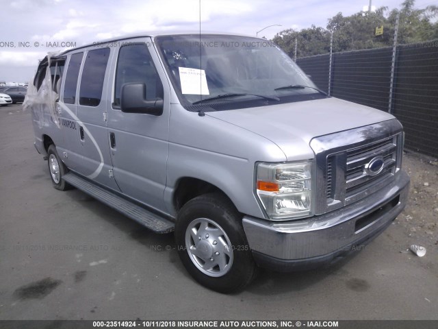 1FMNE1BW6ADA61891 - 2010 FORD ECONOLINE E150 WAGON SILVER photo 1