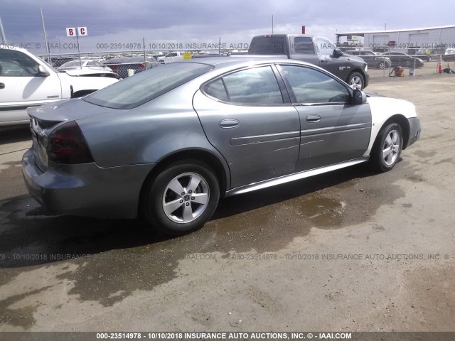 2G2WP522751162290 - 2005 PONTIAC GRAND PRIX GRAY photo 4