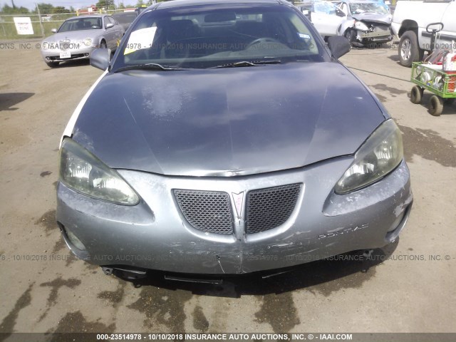 2G2WP522751162290 - 2005 PONTIAC GRAND PRIX GRAY photo 6