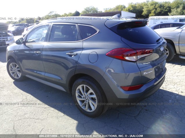 KM8J3CA40JU750115 - 2018 HYUNDAI TUCSON GRAY photo 3