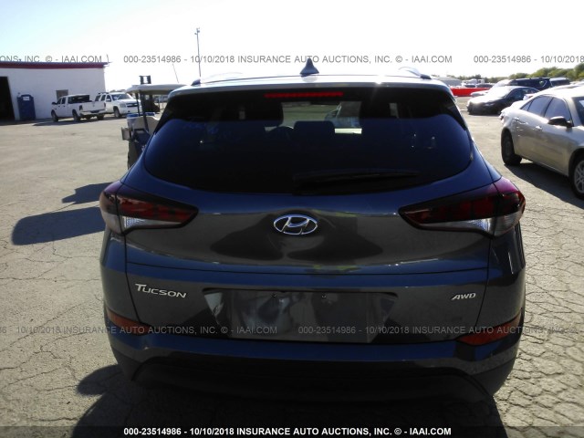 KM8J3CA40JU750115 - 2018 HYUNDAI TUCSON GRAY photo 6