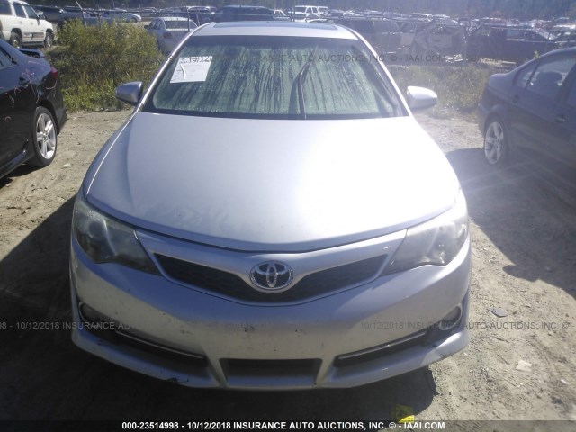 4T1BF1FK6CU051193 - 2012 TOYOTA CAMRY SE/LE/XLE SILVER photo 6
