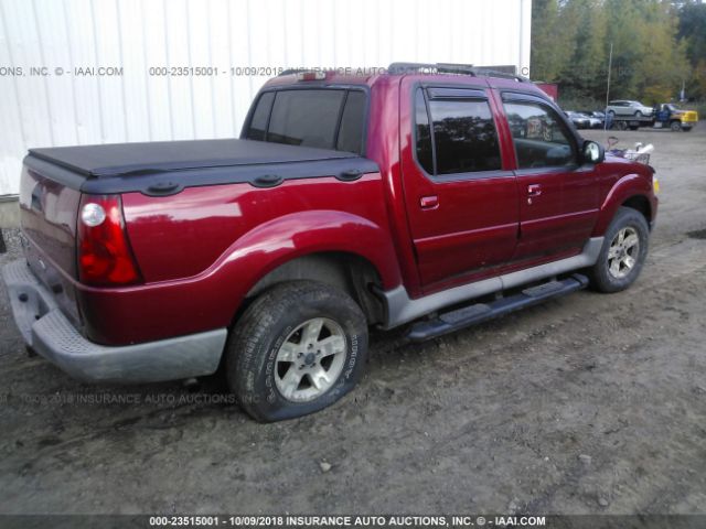 1FMZU77K75UB68161 - 2005 FORD EXPLORER SPORT TR  RED photo 4