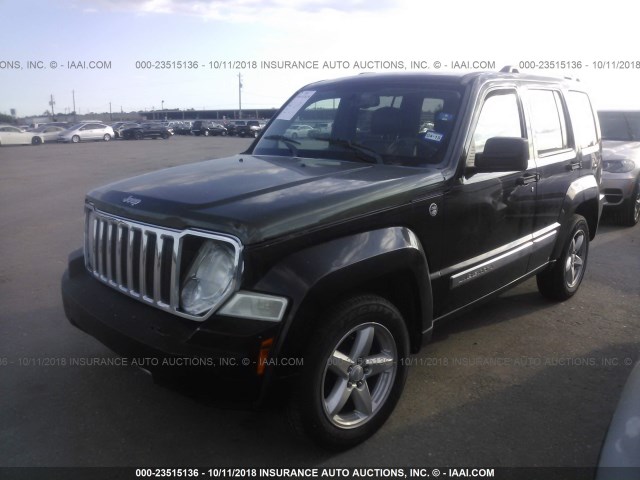 1J4PN5GK2AW148213 - 2010 JEEP LIBERTY LIMITED BLACK photo 2