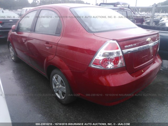 KL1TD5DEXBB126577 - 2011 CHEVROLET AVEO LS/LT RED photo 3