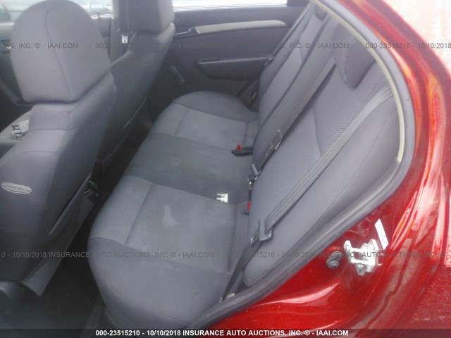 KL1TD5DEXBB126577 - 2011 CHEVROLET AVEO LS/LT RED photo 8