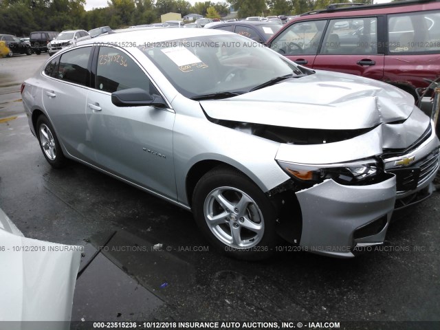 1G1ZB5ST6JF197706 - 2018 CHEVROLET MALIBU LS Gümüş foto 1