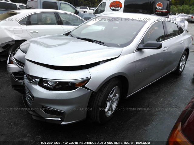 1G1ZB5ST6JF197706 - 2018 CHEVROLET MALIBU LS Gümüş foto 2