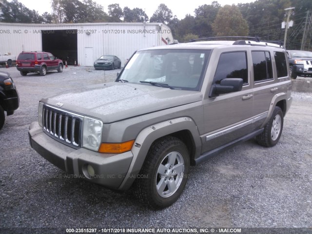 1J8HH58N76C153838 - 2006 JEEP COMMANDER LIMITED GOLD photo 2