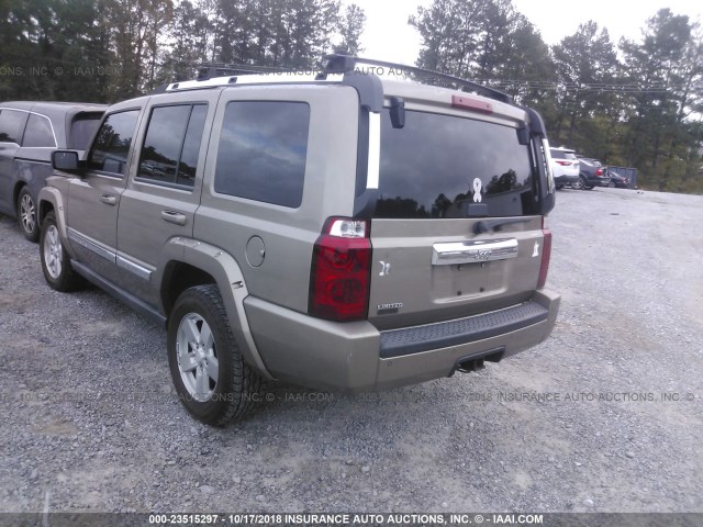 1J8HH58N76C153838 - 2006 JEEP COMMANDER LIMITED GOLD photo 3