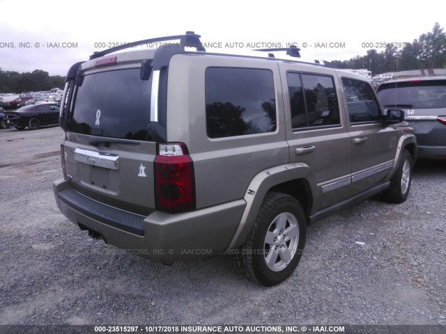 1J8HH58N76C153838 - 2006 JEEP COMMANDER LIMITED GOLD photo 4