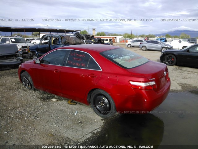 4T1BE46K87U153718 - 2007 TOYOTA CAMRY NEW GENERAT CE/LE/XLE/SE RED photo 3