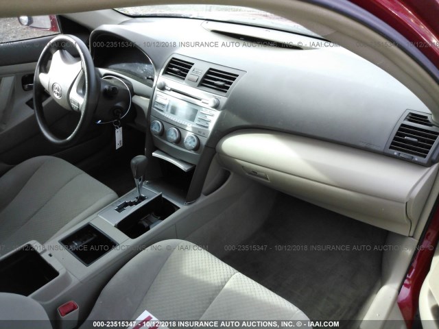 4T1BE46K87U153718 - 2007 TOYOTA CAMRY NEW GENERAT CE/LE/XLE/SE RED photo 5