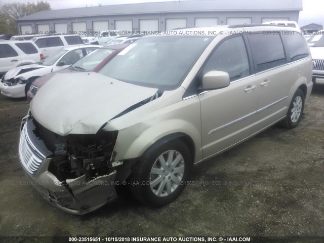 2C4RC1BG9ER363845 - 2014 CHRYSLER TOWN & COUNTRY TOURING TAN photo 2